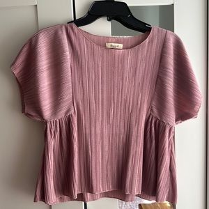 Pink madewell blouse xs